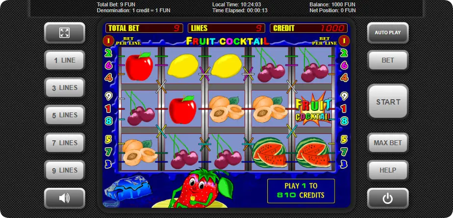 Juego de Fruit Cocktail