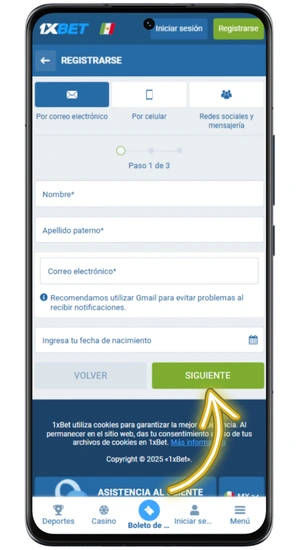 Crea una cuenta y realiza un depósito