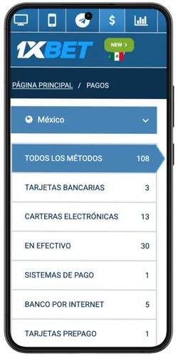 Panel de depósito en el casino